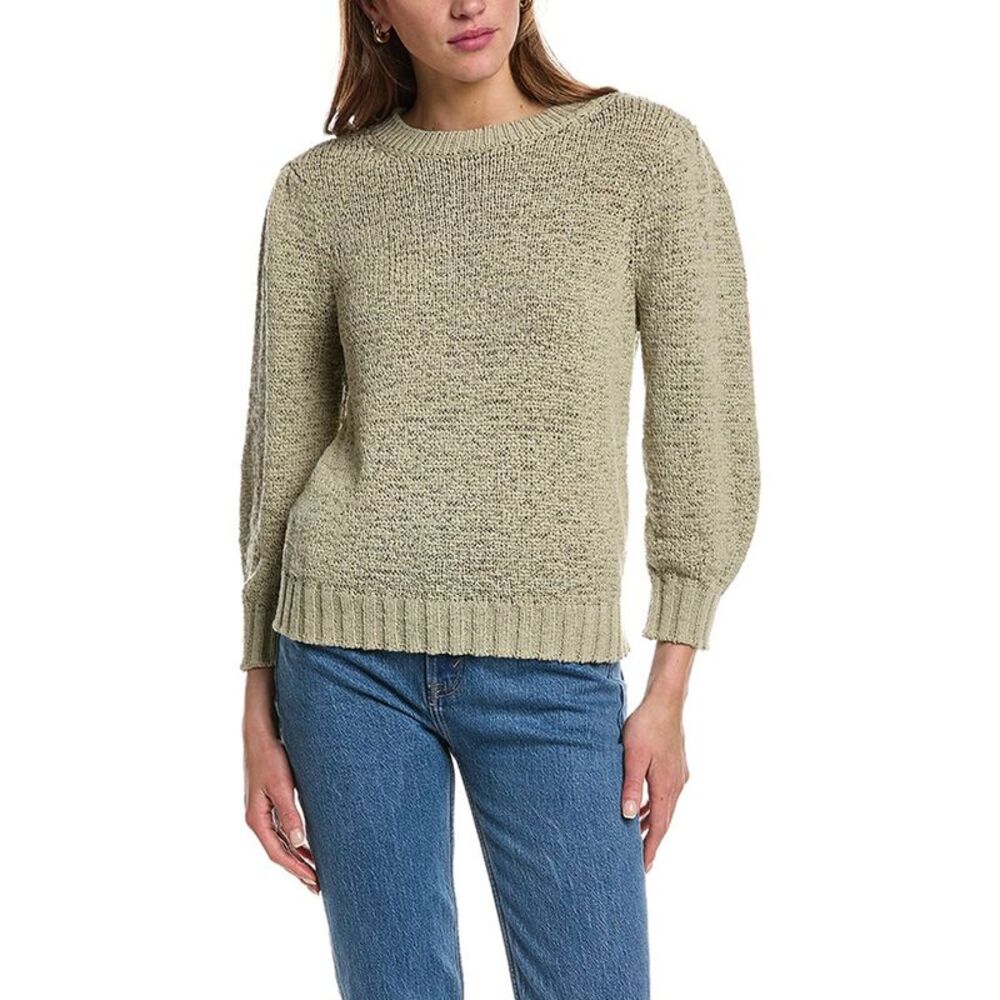 Design History Womens Elbow Puff Sleeve Pullover, Pink